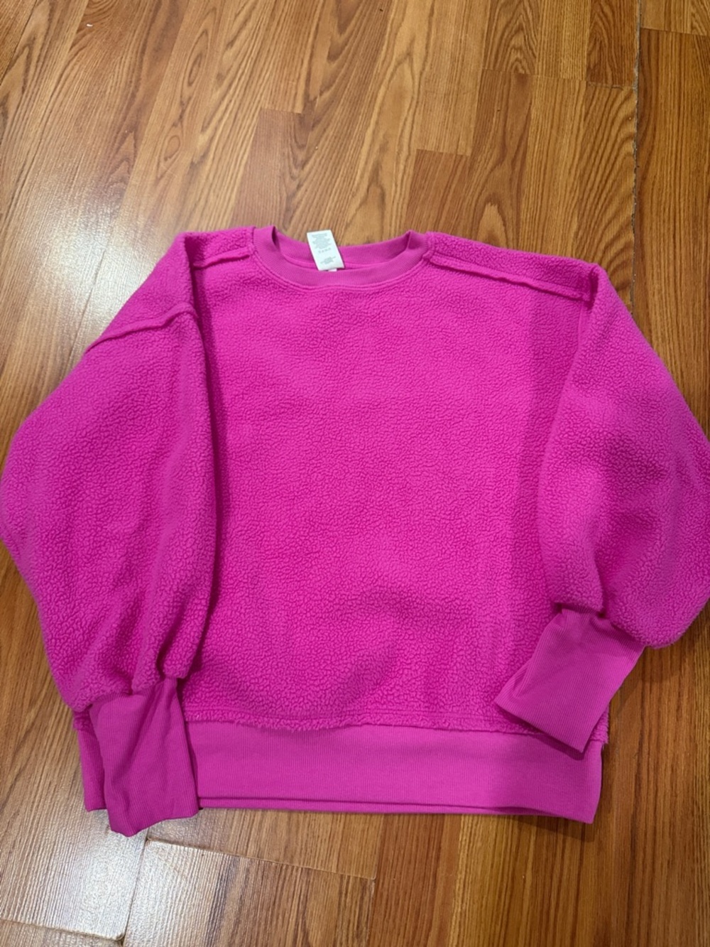 Women’s Hot Pink Fleece Crewneck Sweatshirt